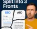 Man pointing at screenshots of SEO vs AIO vs GEO